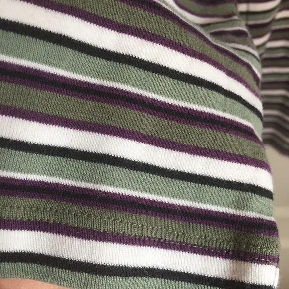 ❤️Northern reflections shirt green and purple striped long sleeve size m - Picture 5 of 11